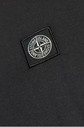 Stone Island T-shirt com aplicação de logótipo