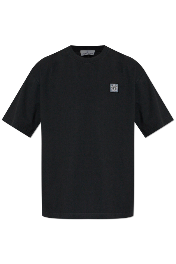 T-shirt with logo patch od Stone Island