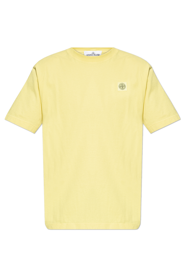 T-shirt with logo patch od Stone Island