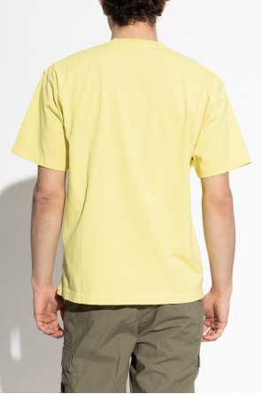 Stone Island T-shirt com remendo com logótipo