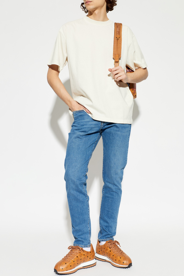 Stone Island T-shirt com emblema com logótipo