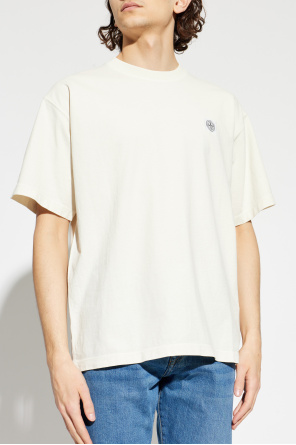 Stone Island T-shirt com emblema com logótipo