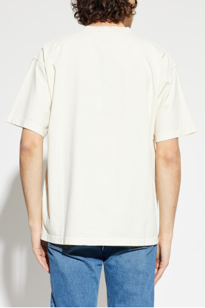 Stone Island T-shirt com emblema com logótipo