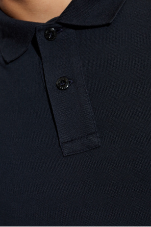 Stone Island Polo com emblema com logótipo