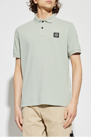 Stone Island Polo mit Logo-Patch