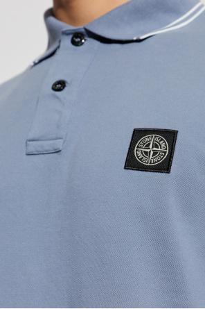 Stone Island Polo mit Logo-Patch
