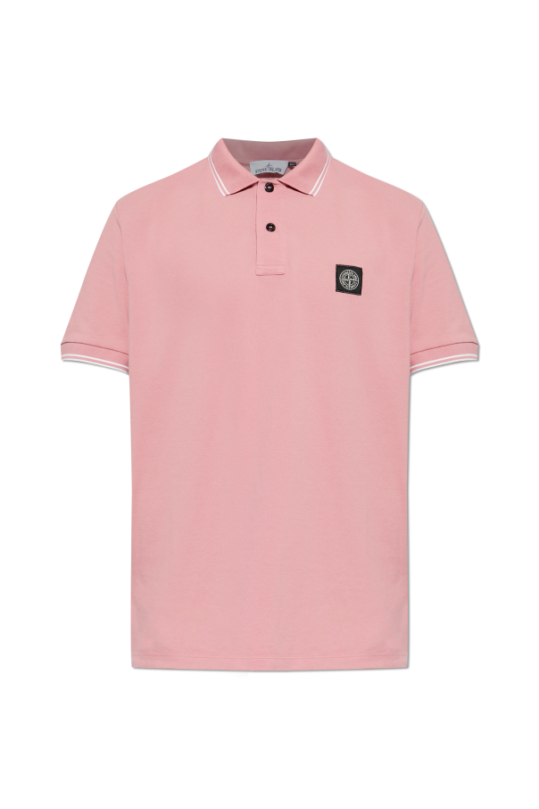 Polo with logo patch od Stone Island