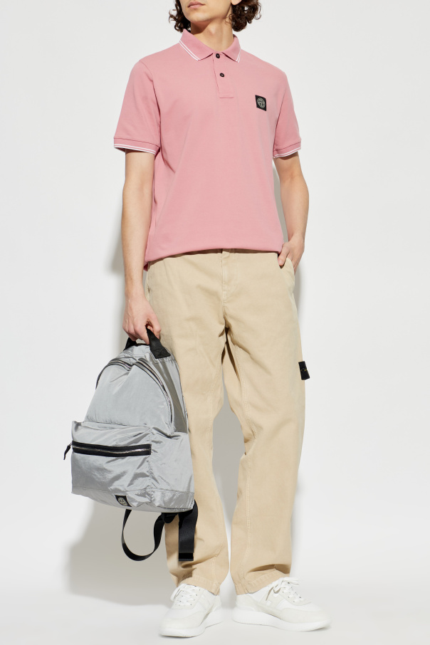 Stone Island Polo with logo patch