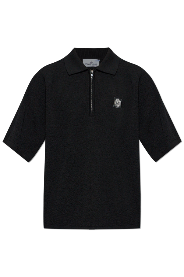 Polo with logo patch od Stone Island