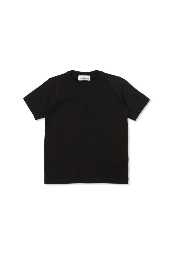 T-shirt with logo od Stone Island Junior