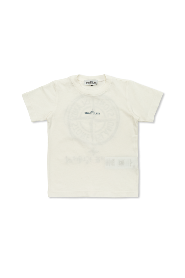 T-shirt with logo od Stone Island Junior