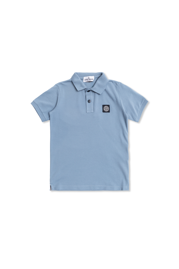 Polo with logo patch od Stone Island Junior