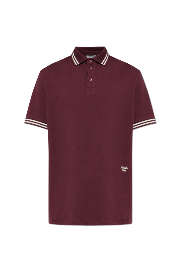 Polo with embroidered logo od Moncler