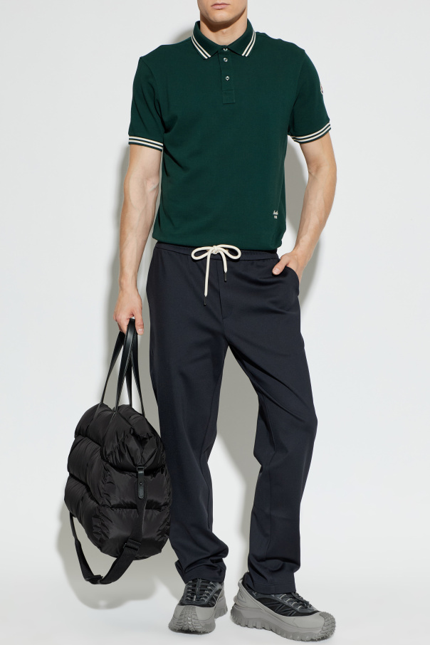 Moncler Polo con logo bordado