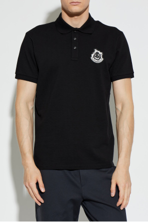 Moncler Polo with logo patch