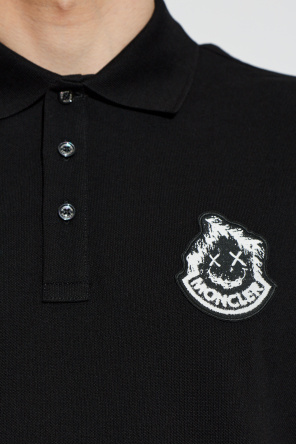 Moncler Polo with logo patch