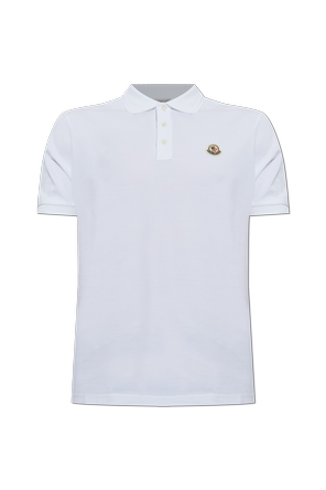 Logo patch polo shirt