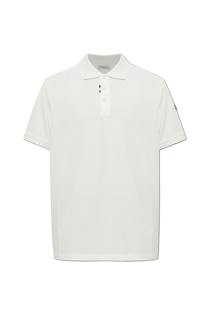 Polo shirt with logo patch