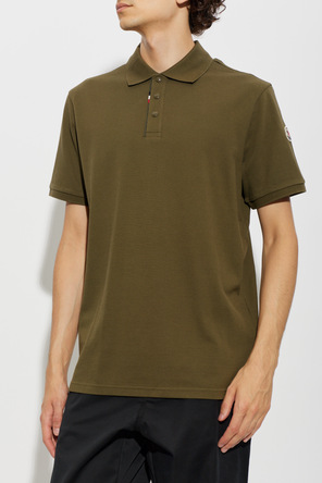 Moncler Polo mit Logo-Aufnäher