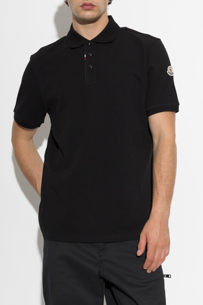 Moncler Polo with logo patch