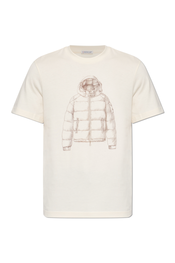 T-shirt with print od Moncler