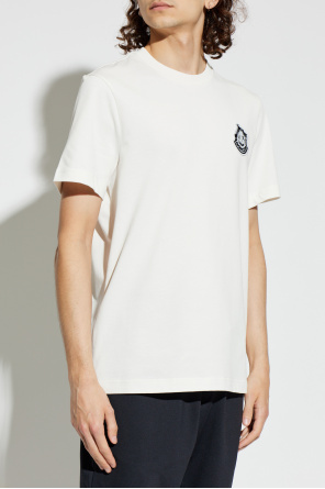 Moncler T-shirt z naszywką z logo