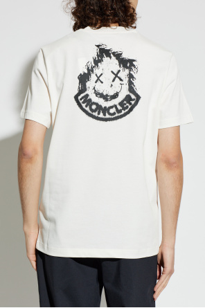 Moncler T-shirt z naszywką z logo