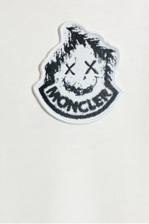 Moncler T-shirt z naszywką z logo
