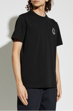 Moncler T-shirt z naszywką z logo