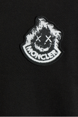 Moncler T-shirt z naszywką z logo