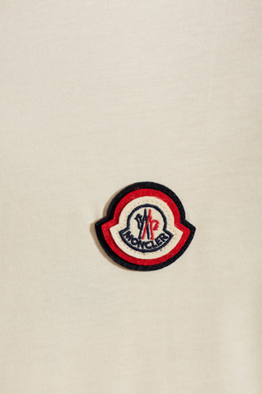 Moncler T-Shirt mit Logo-Aufnäher