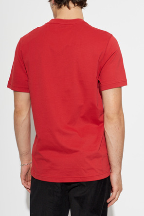 Moncler T-Shirt mit Logo-Aufnäher