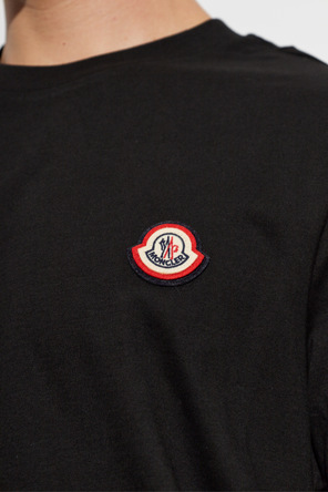 Moncler T-Shirt mit Logo-Patch