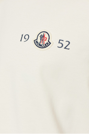 Moncler T-shirt z naszywką z logo
