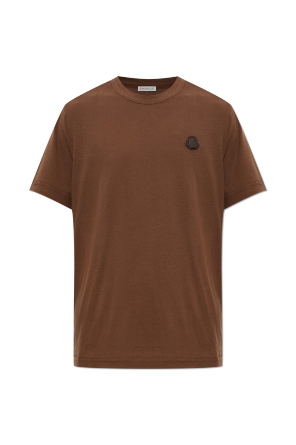 T-shirt with logo patch od Moncler