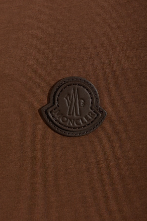 Moncler T-Shirt mit Logo-Aufnäher