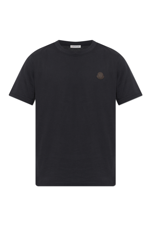 T-shirt with logo patch od Moncler