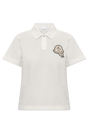 Polo with logo patch