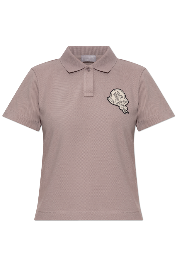 Moncler Polo mit Logo-Patch
