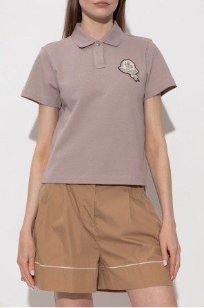 Moncler Polo mit Logo-Patch
