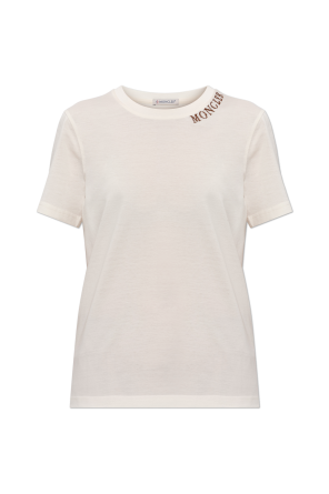 T-shirt with embroidered logo