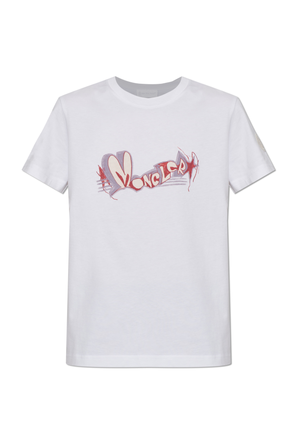 Moncler T-Shirt mit aufgedrucktem Logo