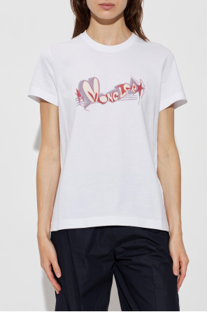 Moncler T-Shirt mit aufgedrucktem Logo
