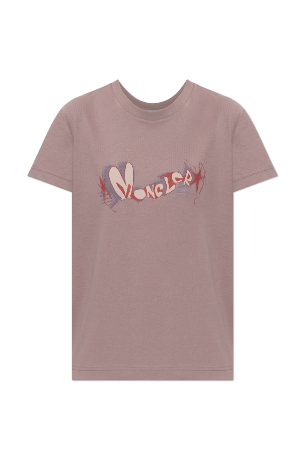Moncler T-Shirt mit aufgedrucktem Logo
