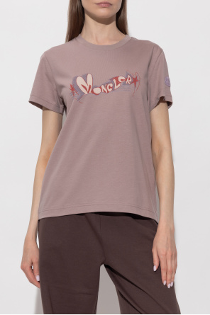 Moncler T-Shirt mit aufgedrucktem Logo