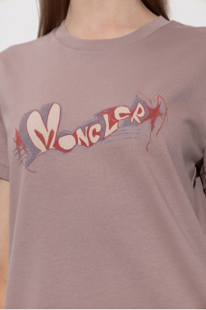 Moncler T-Shirt mit aufgedrucktem Logo