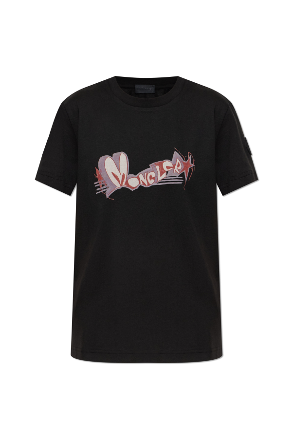 Moncler T-Shirt mit aufgedrucktem Logo