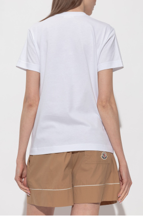 Moncler T-Shirt mit Logo-Patch