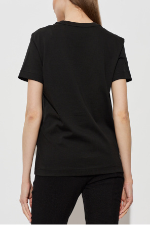 Moncler T-Shirt mit Logo-Aufnäher