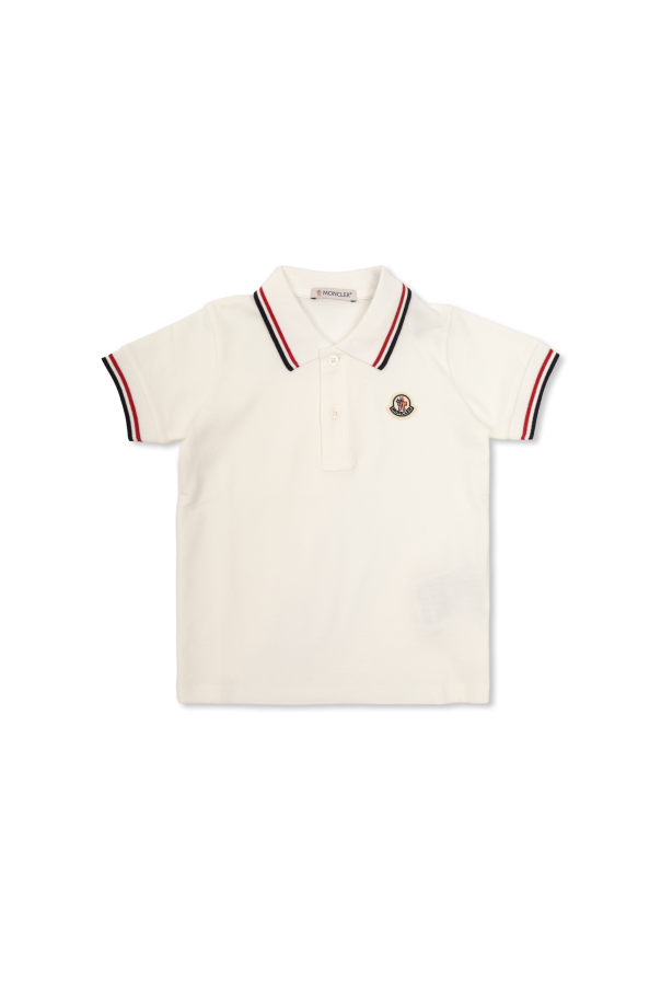 Polo with logo od Moncler Enfant